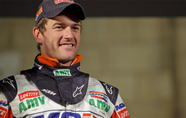 Marc Coma mostr� en todo momento su alegr�a por recibir el homenaje de Barcelona.