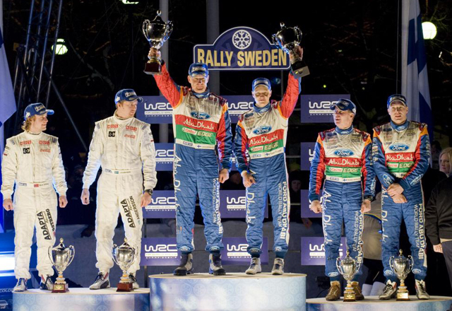 1� Hirvonen-Lehtinen, 2� Ostberg-Andersson y 3� Latvala-Anttila.