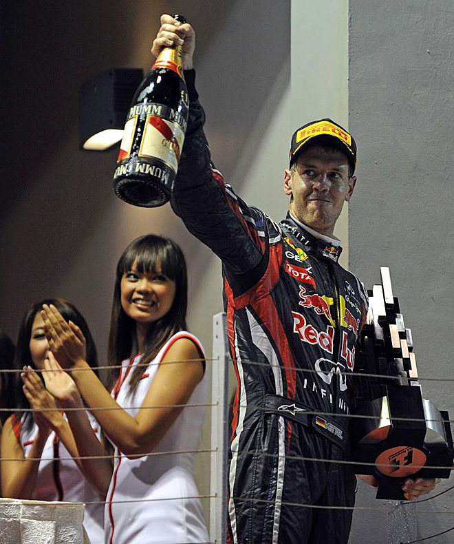 Sebastian Vettel no pudo conseguir en Singapur el t�tulo mundial pero se qued� a tan s�lo un punto de lograrlo. En Jap�n tendr� su segunda ocaci�n de revalidar el t�tulo.