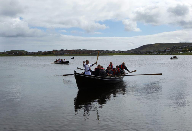 10/06/12: Llegada de la Antorcha Ol�mpica a las islas de Shetland en Escocia.