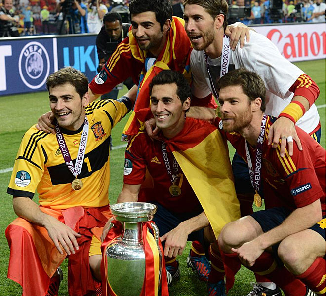 Los jugadores del Madrid tambi�n suman t�tulos con la Selecci�n.