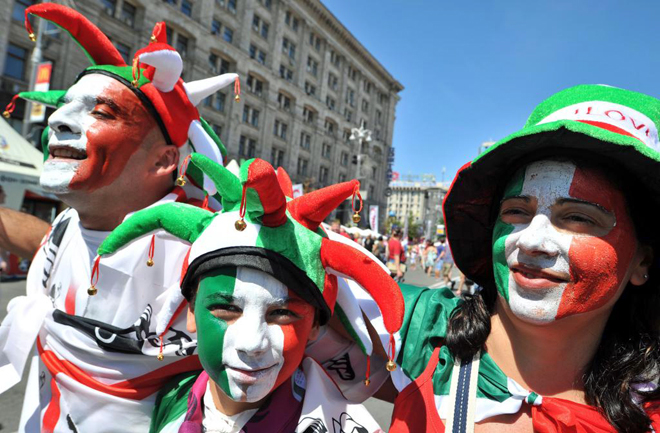 As� se vive en Kiev las horas previas a la gran final de la Eurocopa entre Espa�a e Italia.