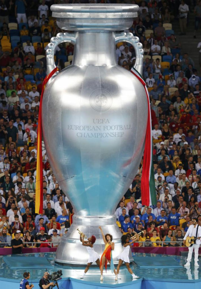 As� se vive en Kiev la gran final de la Eurocopa entre Espa�a e Italia.