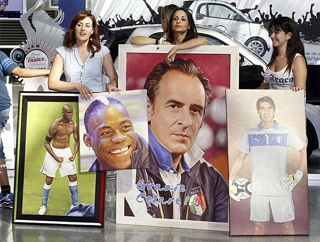 Prandelli, Buffon y Balotelli tuvieron su particular reconocimiento.