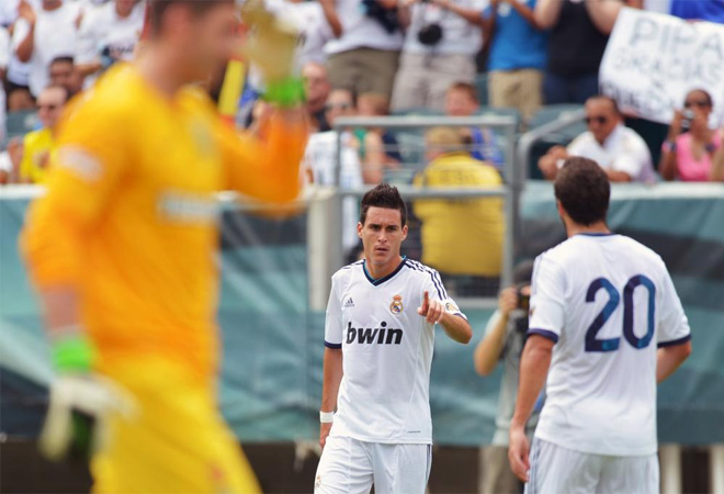 Los blancos ganaron con comodidad su �ltimo partido de pretemporada. El encuentro, eso s�, dej� fotos con mensaje.