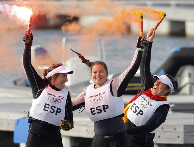 Tras una dura batalla en la �ltima jornada con Australia, el equipo de vela espa�ol se adjudic� la medalla de oro de la clase Elliot 6 metros.