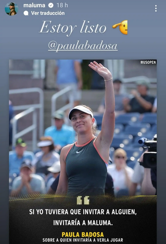 La novia de Tsitsipas recibe respuesta de Maluma tras su propuesta