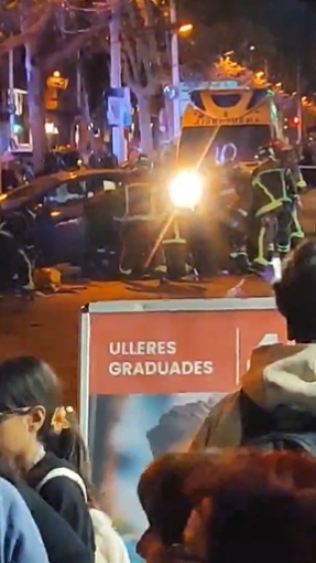 Un conductor pierde el control de su vehículo y atropella a nueve ...