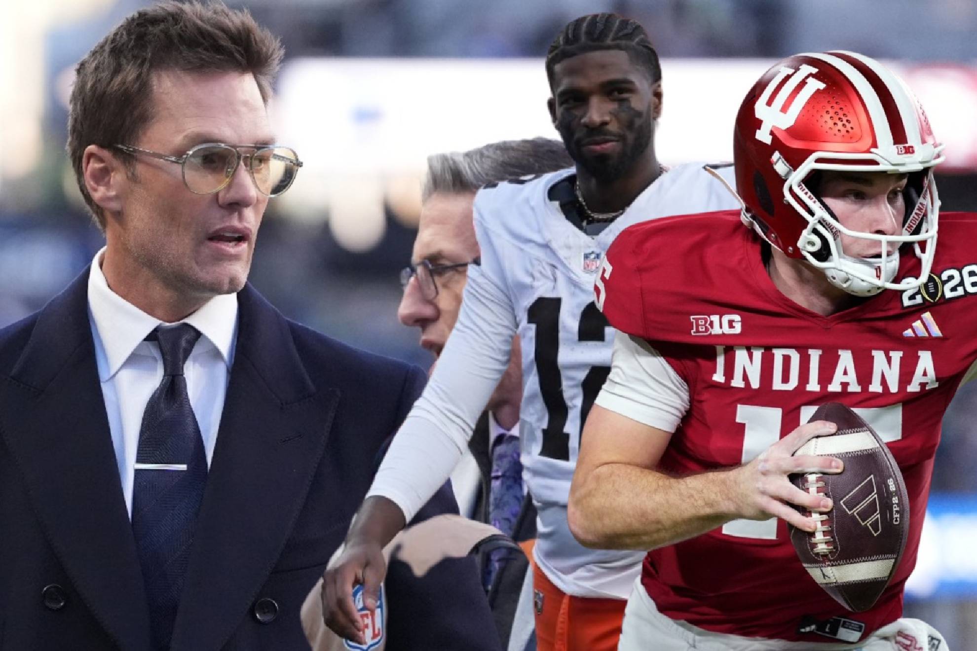 Tom Brady and Fernando Mendoza may be plotting to "steal" the spotlight  from Shedeur Sanders - and it could be painful | Marca